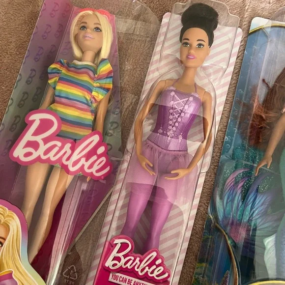 Barbie Disney Princess doll lot Rainbow ballet little mermaid Moana - Picture 3 of 3